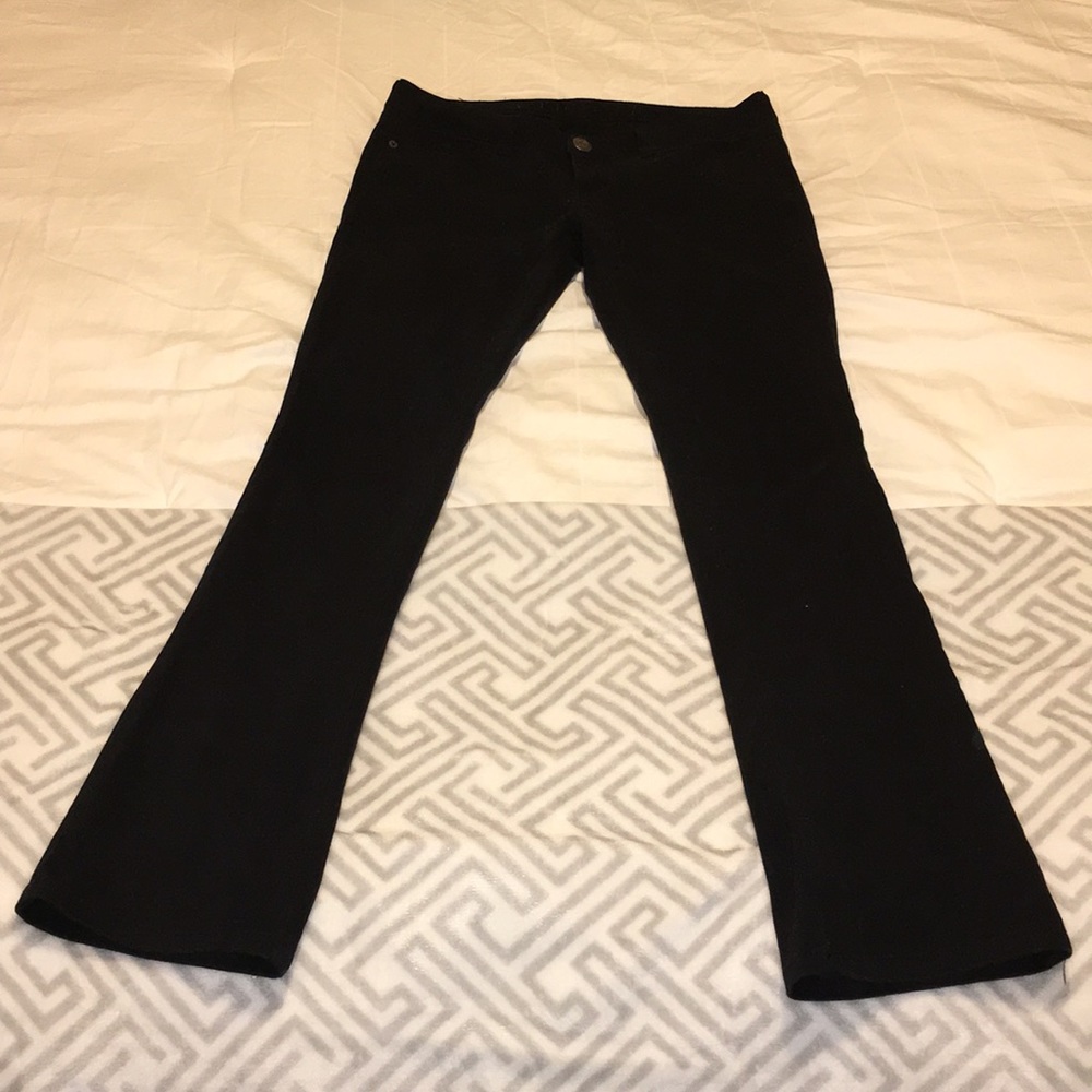 Black boot cut pants
